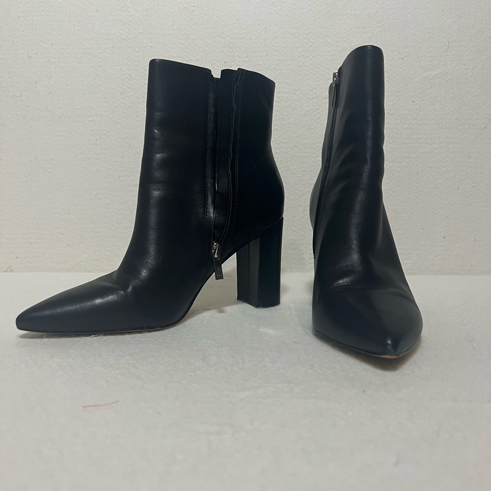 Black Leather Ankle Boots